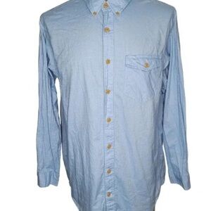 Duluth Trading Co Light Blue Cotton Shirt men’s medium